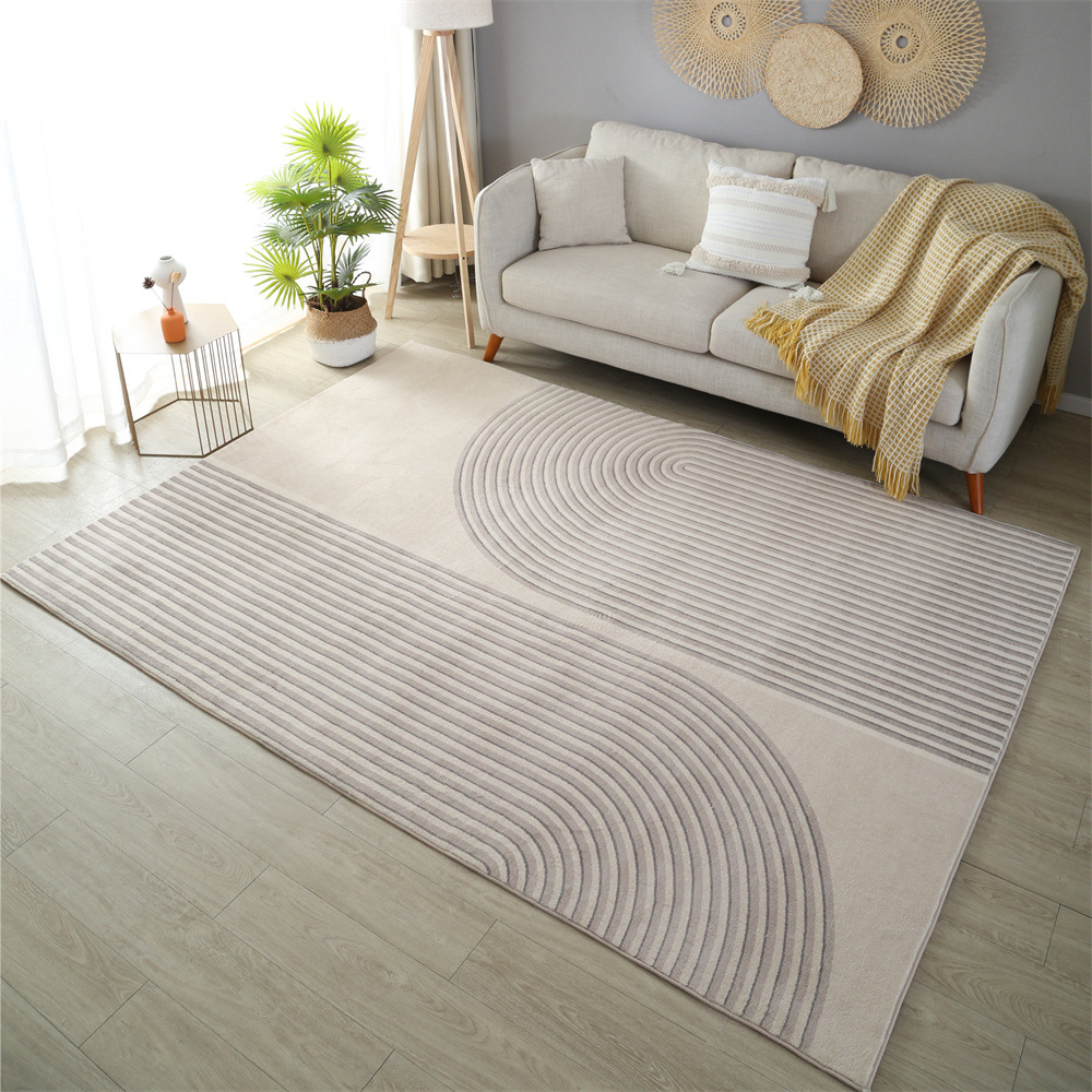 Transfronterizo de estilo europeo color sólido alfombra sala de estar mesa de café dormitorio felpa noche arte japonés ins estilo piso mat