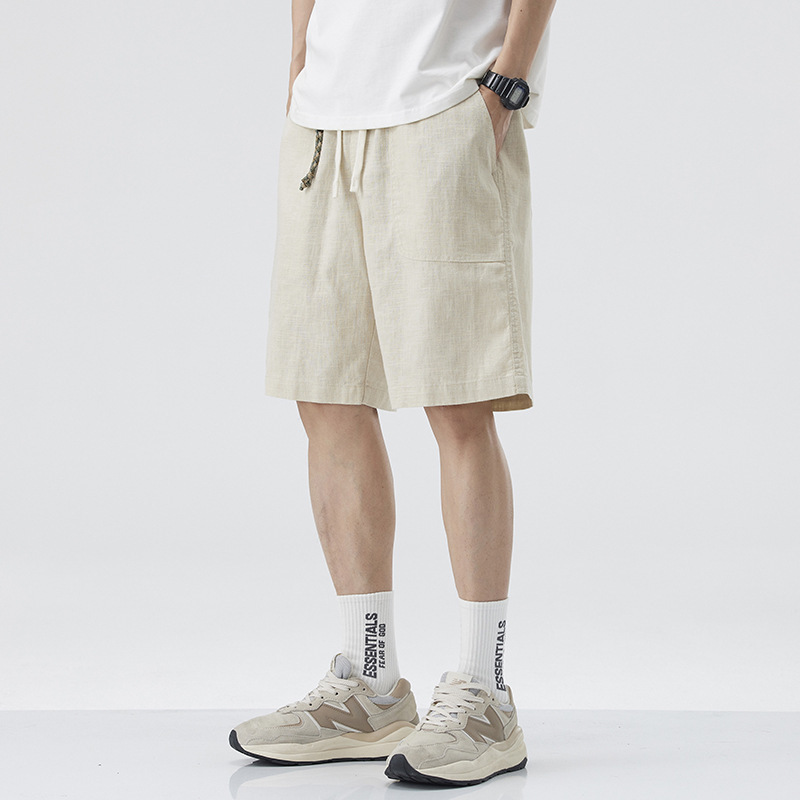 Danbaoni | 2026 Summer Japanese Retro Cotton and Linen Shorts for Men, Loose and Versatile, American Trendy Casual Five-Point Pants Danbaoni | 2026 Summer Japanese Retro Cotton and Linen Shorts for Men, Loose and Versatile, American Trendy Casual Five-Point Pants