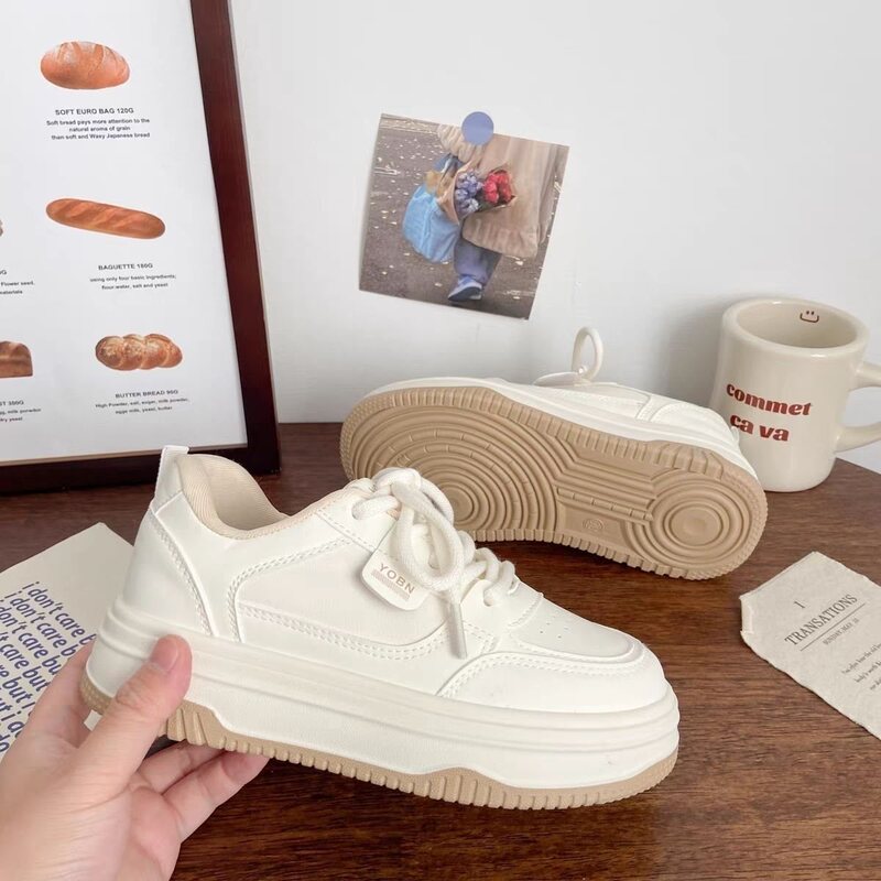 Genuine soft leather white sneakers for women, student board shoes, spring/summer breathable sports shoes, 2025 new versatile casual shoes Genuine soft leather white sneakers for women, student board shoes, spring/summer breathable sports shoes, 2025 new versatile casual shoes
