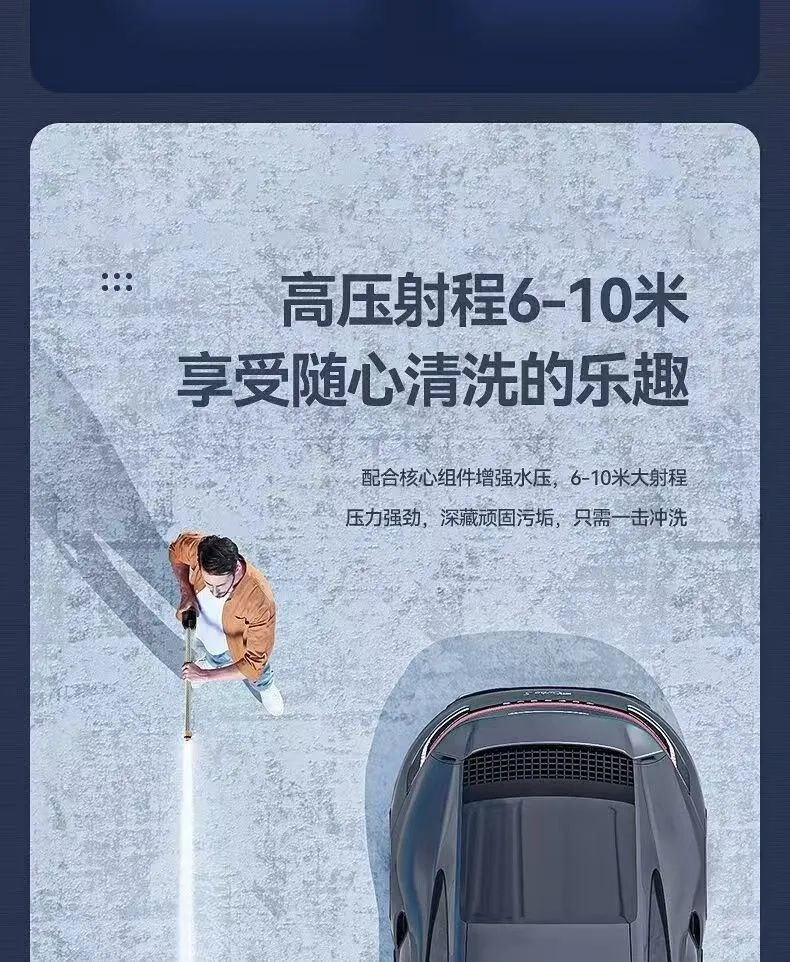 High-pressure car washer for home use, 220V, high-power, fully automatic cleaning machine, suitable for pig pens, sweet potatoes, and car washing