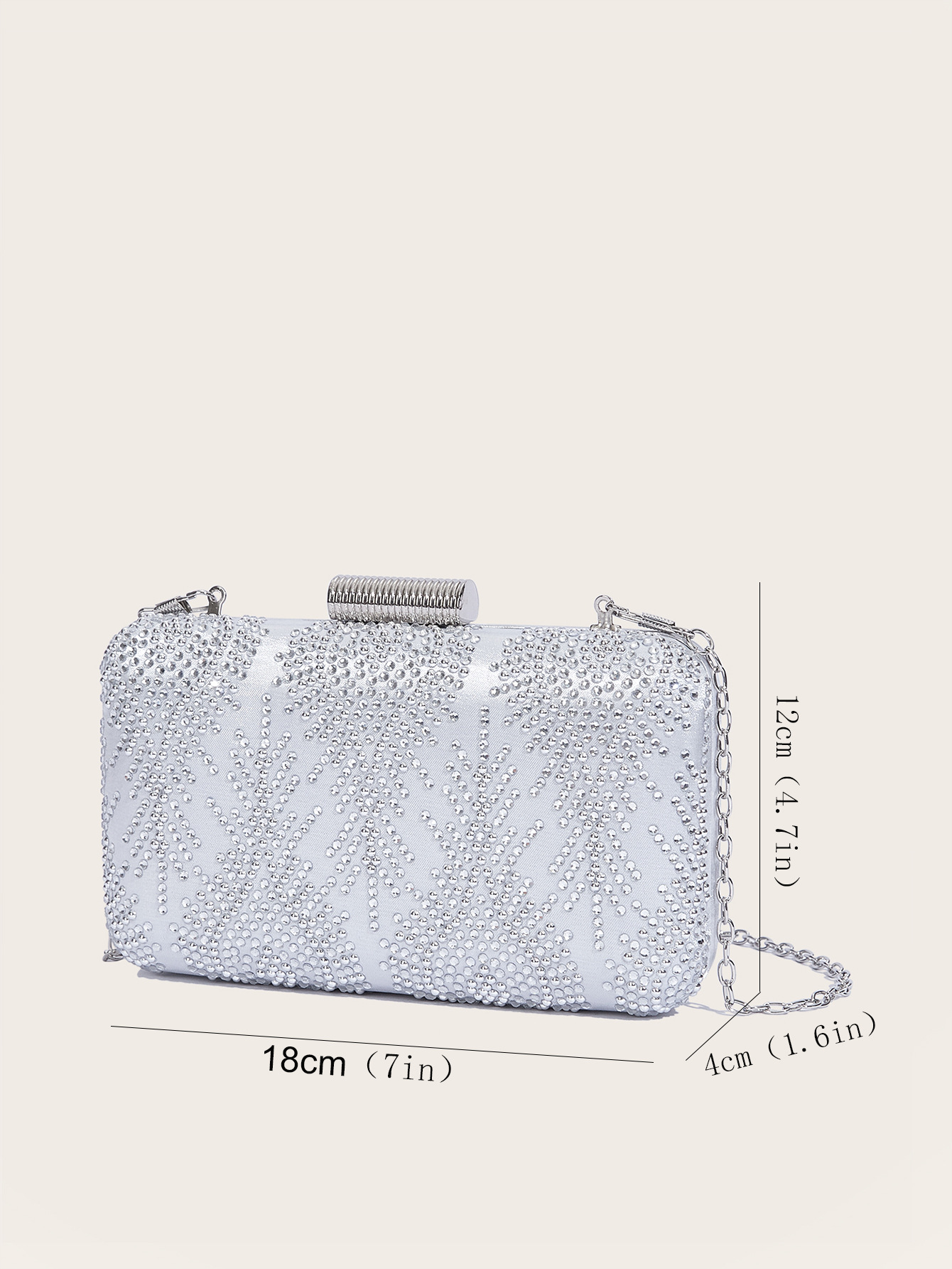 Glitzernde Damen Abendtasche Mit Strass - Elegante Clutch Tasche_voghion.com