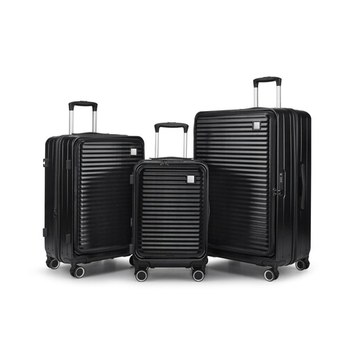 Multifunctional Luggage Front Opening Travel Suitcase 20-inch Carry-on Wheeled Bag 2024 New Model Front Opening Box