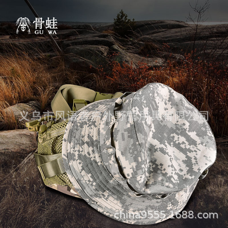 骨蛙 户外二代战术奔尼帽 休闲圆边帽现货可折叠遮阳魔术帽