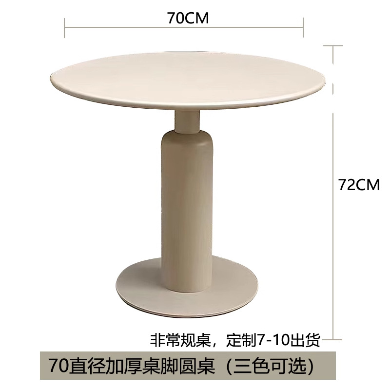 70 mesas redondas engrosadas