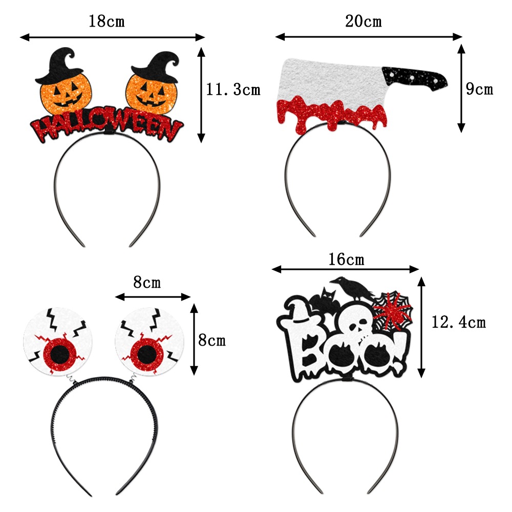 Europa y América nueva decoración del Partido de Halloween Boo diadema fantasma Festival bar fiesta vestir calabaza bat accesorios para el cabello