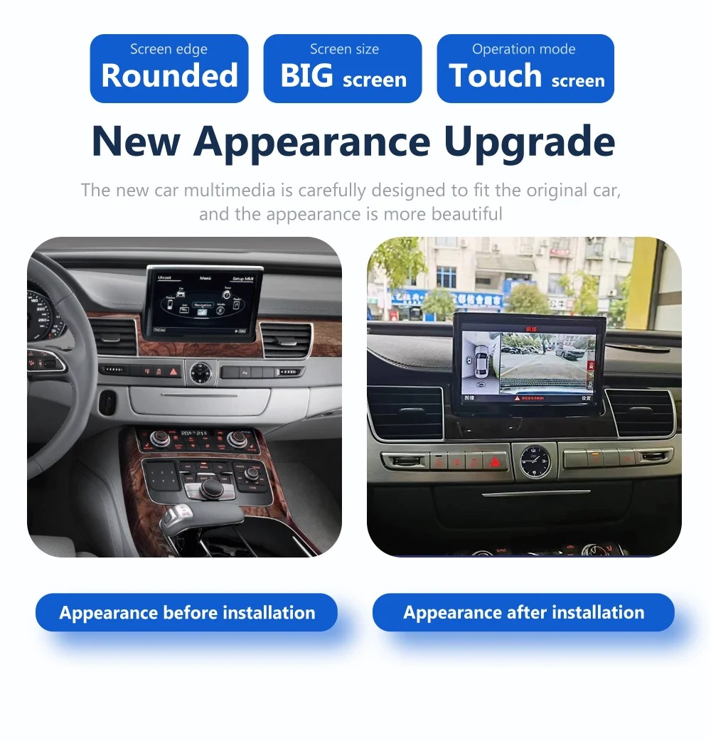 Suitable for Audi A8 A8L D4 Android High-Definition Large-Screen Modified Dvd Central Control Navigation Player All-In-One Machine