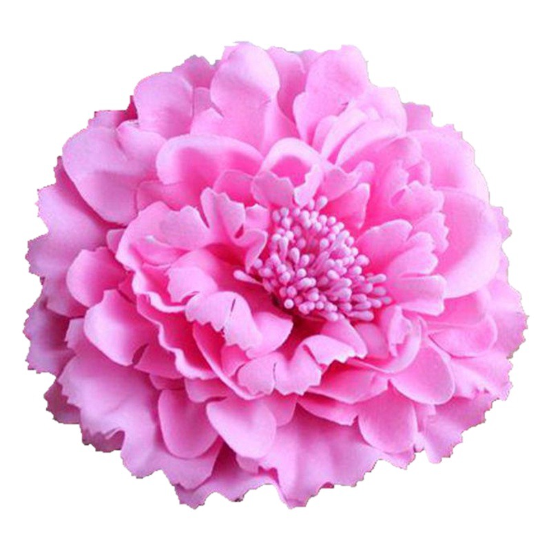 DIY Hairpin Seaside Vacation Large Peony Flower Hair Accessory Fabric Bud Peony Flower Fashion Fresh and Sweet