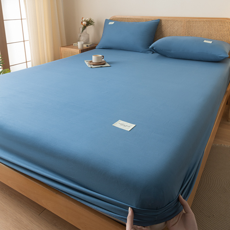 Sombrilla de cama de algodón Cubierta protectora de colchón de algodón de una sola pieza Cubierta de cama gruesa Juego de cama de dormitorio 2024 Nuevo estilo Four Seasons Universal