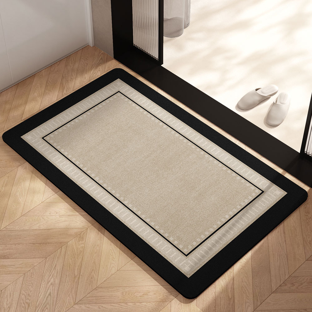 almohadilla de barro de diatomeas almohadilla absorbente de agua puerta de baño antideslizante inodoro doméstico almohadilla alfombra puerta de entrada