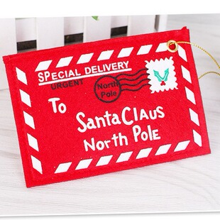 Christmas Celebration Supplies Christmas Tree Decoration Pendants Christmas Non-Woven Envelopes Can Hold Candies Christmas Card Bags