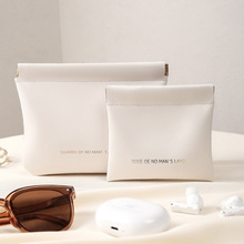 自动闭合数据线收纳包airpod耳机收纳袋充电器化妆品口红收纳包