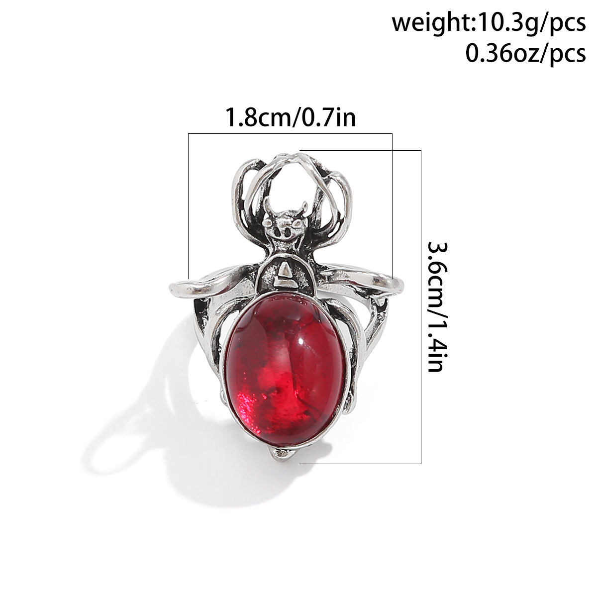 Halloween Blutfarbener Edelstein Choker Damen Halskette Persönlichkeit Blutstropfen Blutspinne Punk Halsband_voghion.com