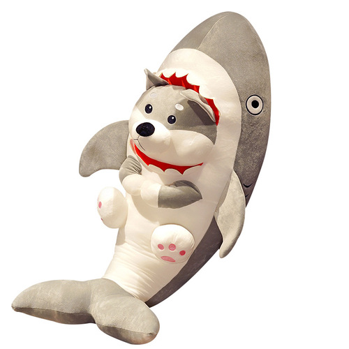 Internet celebrity cute shark cat doll plush toy pillow shark dog doll gives funny gifts to male and female friends