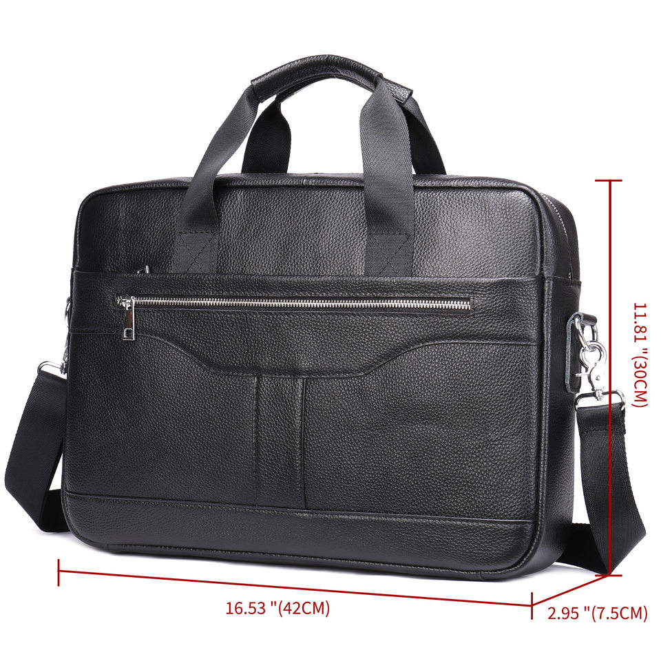 Túi công sở nam da bò thật Marante dáng thanh lịch nhẹ, đựng laptop 15,6 inch — 8824 đỏ cà phê, 8824 cà phê, 8824 màu đen, Cà phê