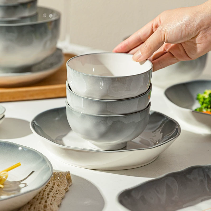 Модная посуда Ceramic tableware для дома, тарелка для супа высокого качества