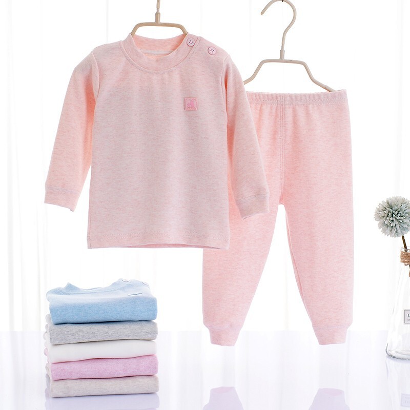 Children's cotton underwear suit men and women's children warm clothes autumn and winter baby pajamas baby