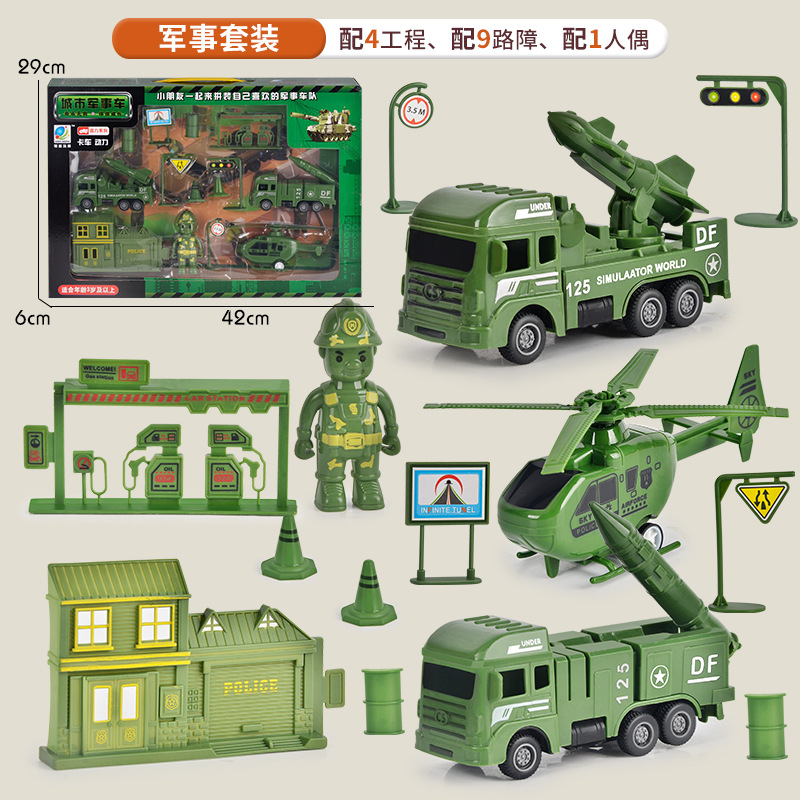 Venta directa de fábrica, juguetes, juegos de vehículos de ingeniería para niños, caja de regalo grande