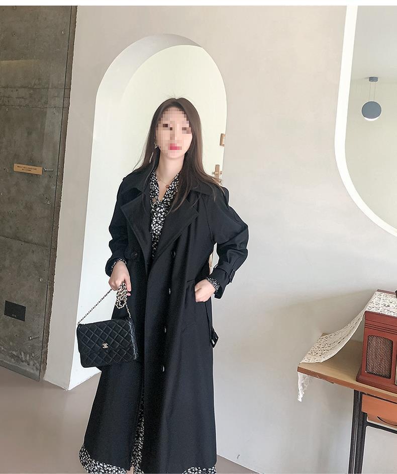 Eleganter Damen Trenchcoat Für Den Herbst Mittellang Fallend_voghion.com