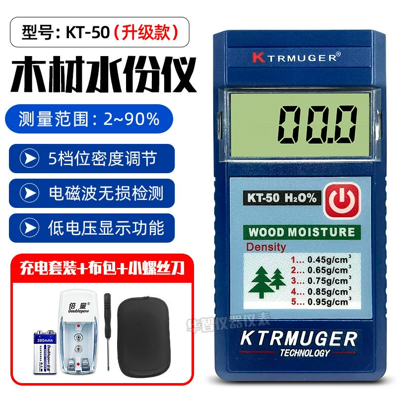 Влагомер процента влажности содержания влаги индуктивной деревянной мебели метра КТ50/КТ50Б влаги деревянный