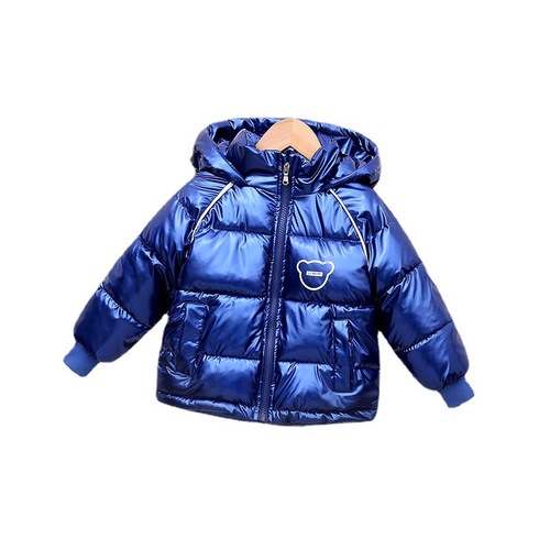 Amazon  new autumn and winter children's clothing children's cotton clothes for boys and girls cotton-padded hooded jackets thick disposable bread clothes