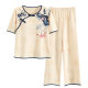 New Chinese Style National Style Pajamas Short-sleeved Trousers Summer Thin Antique Hanfu Cotton Home Clothes suit Women's Outer Wear