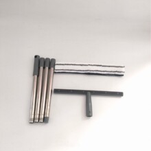 4节不锈钢35厘米加厚型涂水器圆滚玻璃擦刮水器T字架毛头窗刮现货