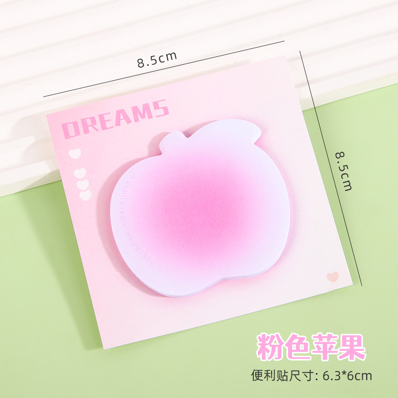 Pegatinas adhesivas de forma especial de color personalizadas de estilo ins, notas adhesivas de mensajes de estudiantes de sentido avanzado, se pueden pegar notas adhesivas desgarradas a mano