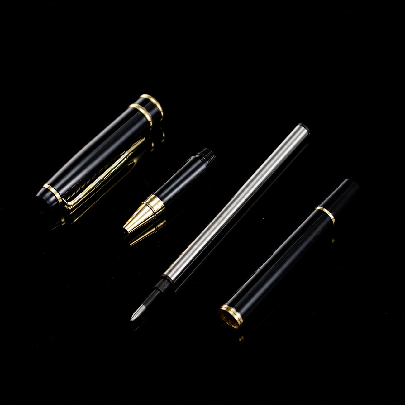 Bolígrafo de escritorio negro de negocios para estudiantes de caligrafía caligrafía de cumpleaños impresión de logotipo de escritura de firma