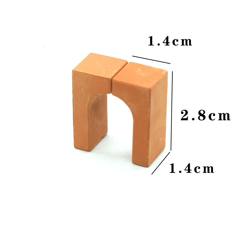 Модель 1:12, маленькие кирпичные строительные блоки, набор для сборки DIY, детский дом, красные кирпичи и обожжённая глина