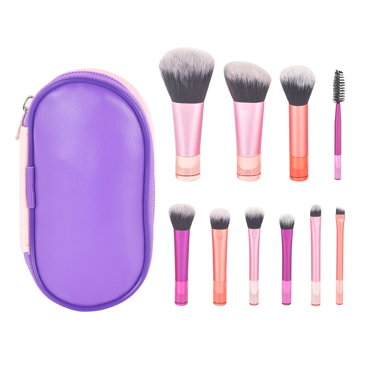 Solo cepillo de labios cepillo de lápiz labial floreciente cabeza redonda cepillo corrector cepillo de maquillaje de labios profesional corrector portátil ins GUJHUI