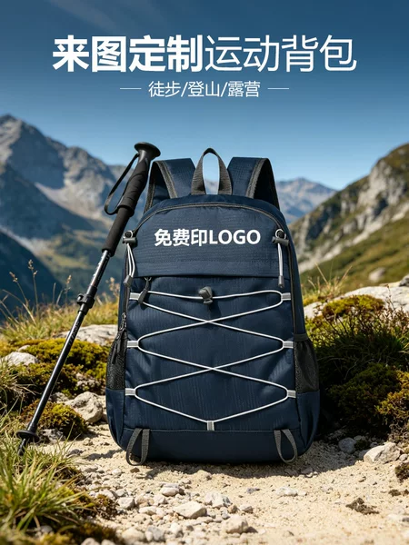 Outdoor sports cycling backpack for men and women, large-capacity hiking and mountaineering bag, lightweight sports backpack, customizable with logo