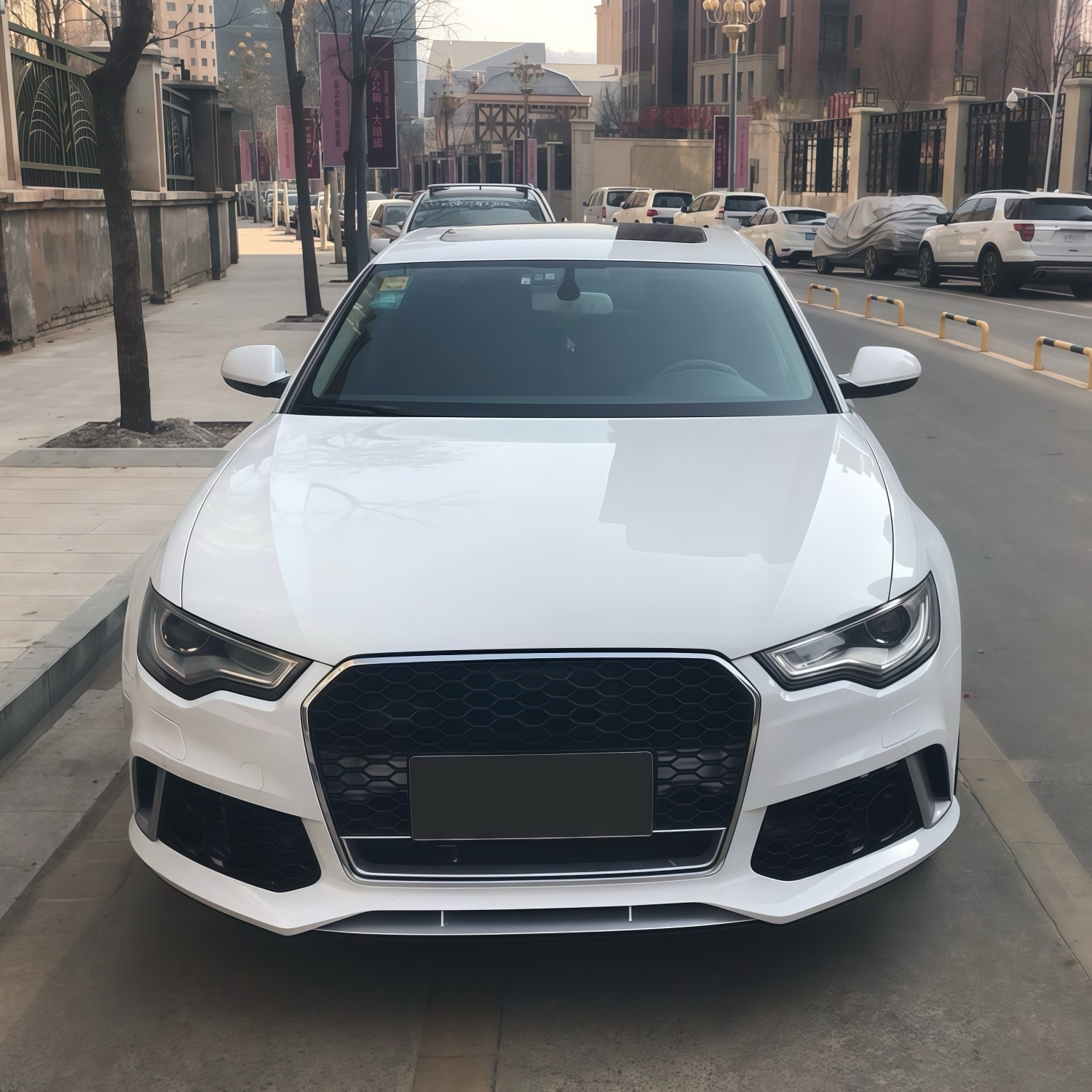 12-15 Models Suitable for Audi A6L Modification and Upgrade to Rs6 Body Kit, Front Bumper, Front Face, Front and Rear Bumper, Full Body Kit
