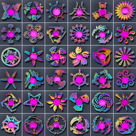 2025新款合金金属指尖陀螺学生减压手指旋转陀螺跨境批发地摊玩具