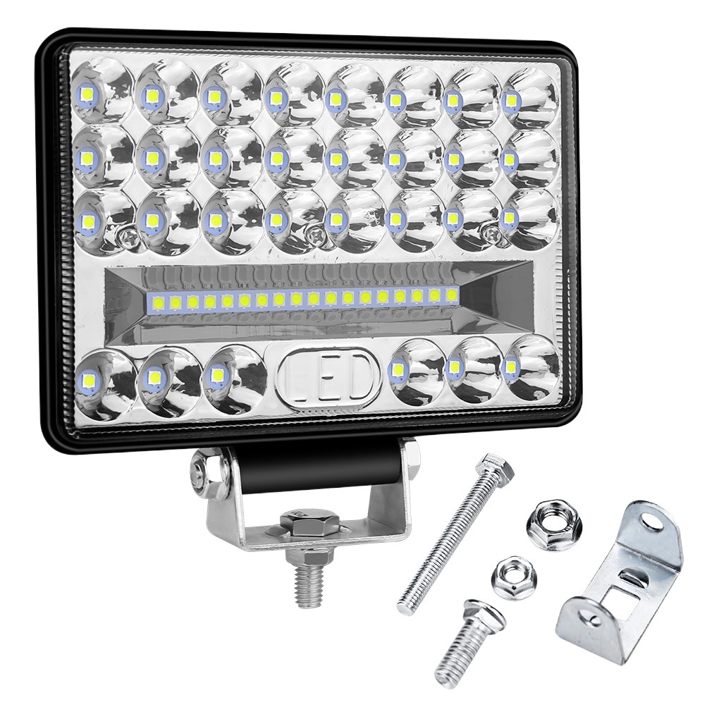 DXZ visión grande 5 pulgadas LED luz de trabajo 48 luz 144w aplicable a la iluminación de la carretilla elevadora camión ingeniería camión