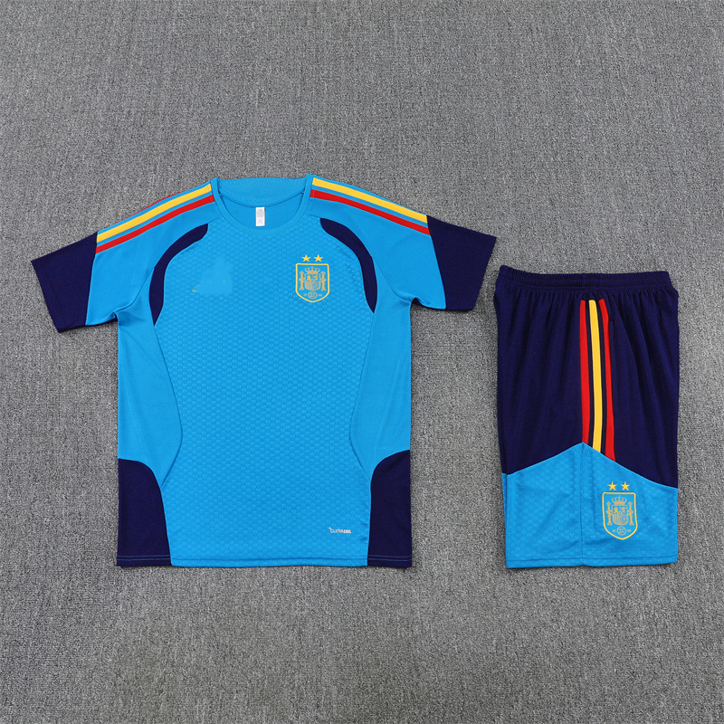Real Madrid fútbol entrenamiento traje de mangas cortas París Napoli camiseta del Barça Inter bolsillo de doble cremallera