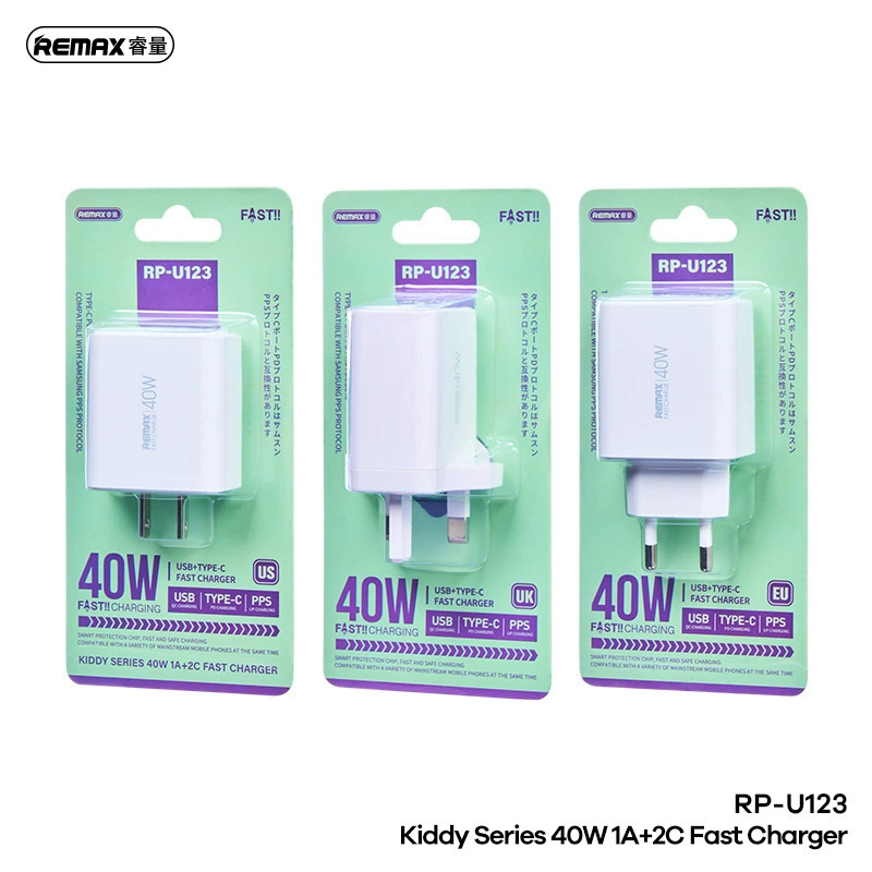 Узел быстрой зарядки для мобильного телефона Remax Enlightenment 40W с портом Type-C, USB, правила и регуляторные требования Европы и Америки