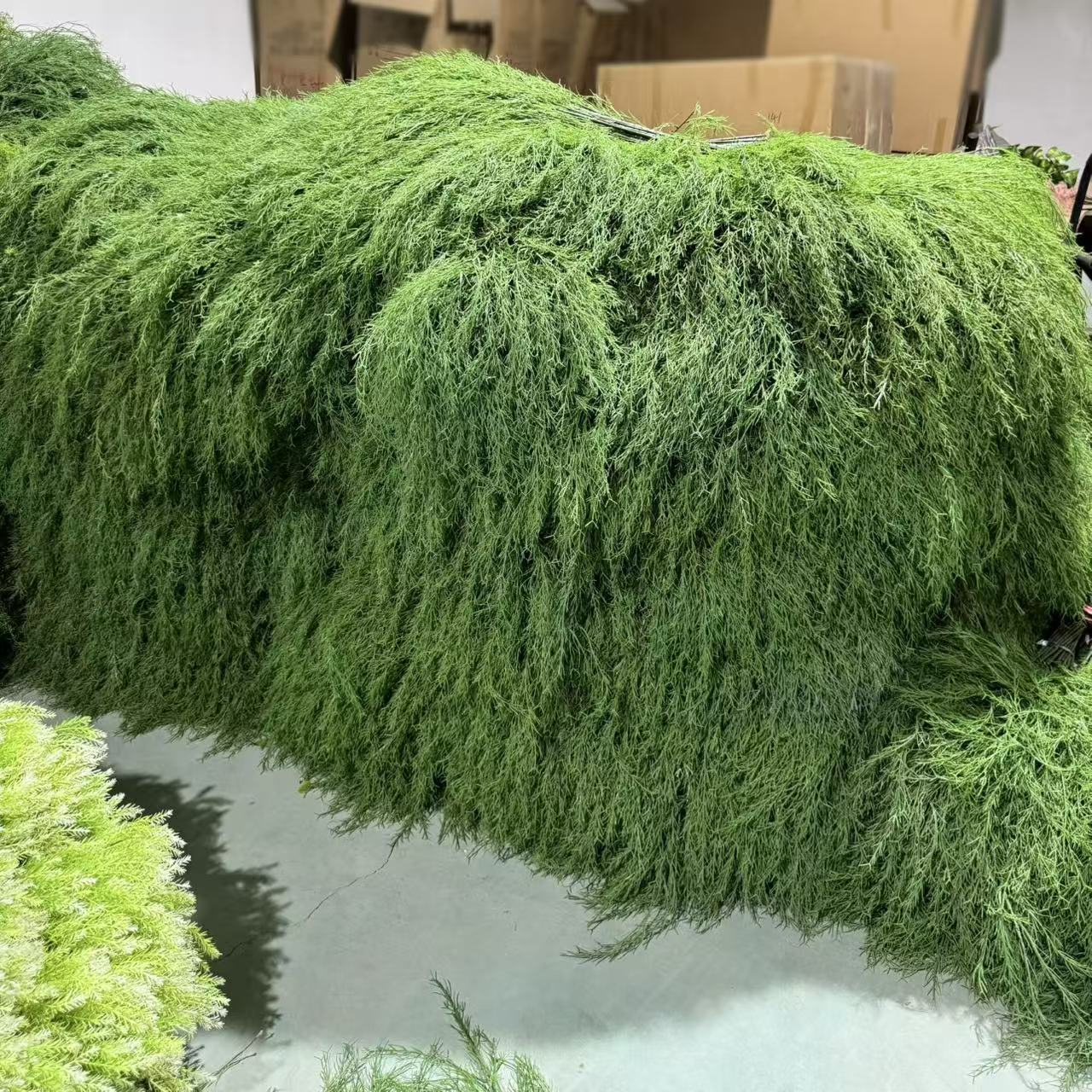 厂家批发爆款芦荀草仿真花森系仿真绿植婚庆花艺插花天门冬批发