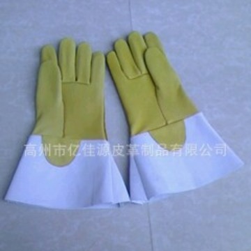 厂家专业生产头层牛皮AB级电焊手套 防切割手套 劳保专用手套