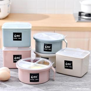 Simple Kitchen Square Seasoning Box Multi-Grids Seasoning Box Transparent Lid Set Seasoning Jar Seasoning Box