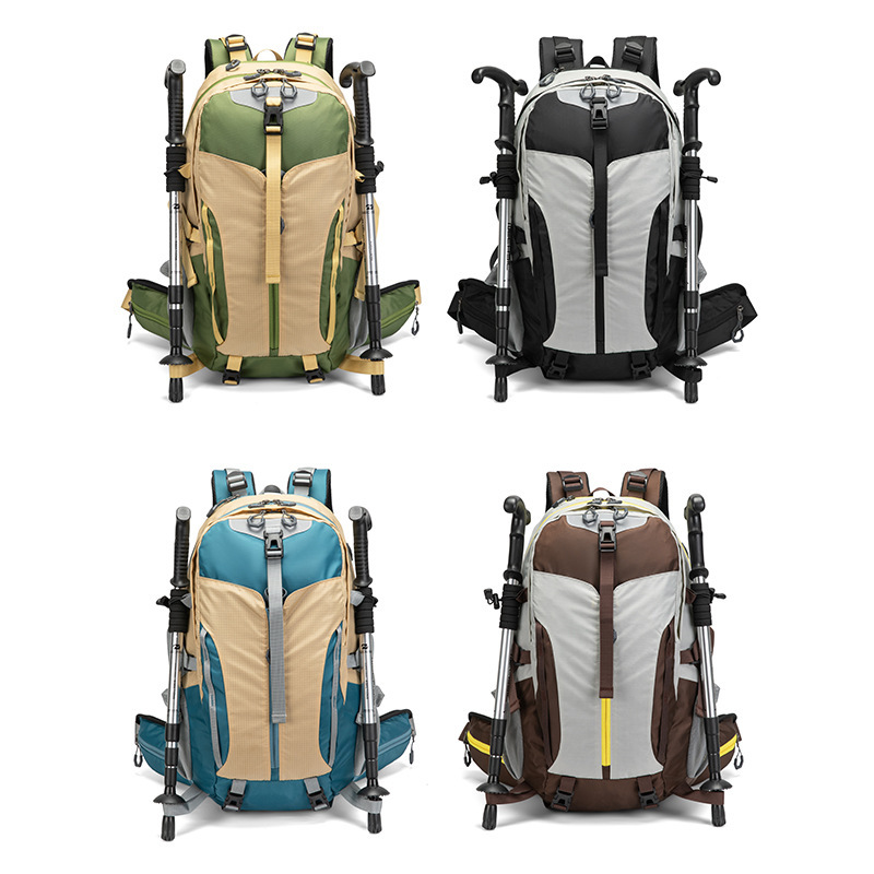Manufacturer's New Color-Blocked Unisex Hiking and Outdoor Travel Backpack, Versatile, Lightweight, and Ultra-Large Capacity