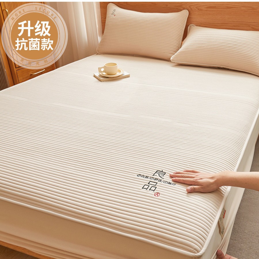 Colcha impermeable acolchada Colcha de cama engrosada de una pieza Cubierta de cama con todo incluido Cubierta protectora de colchón 2025 Nuevo Four Seasons Universal