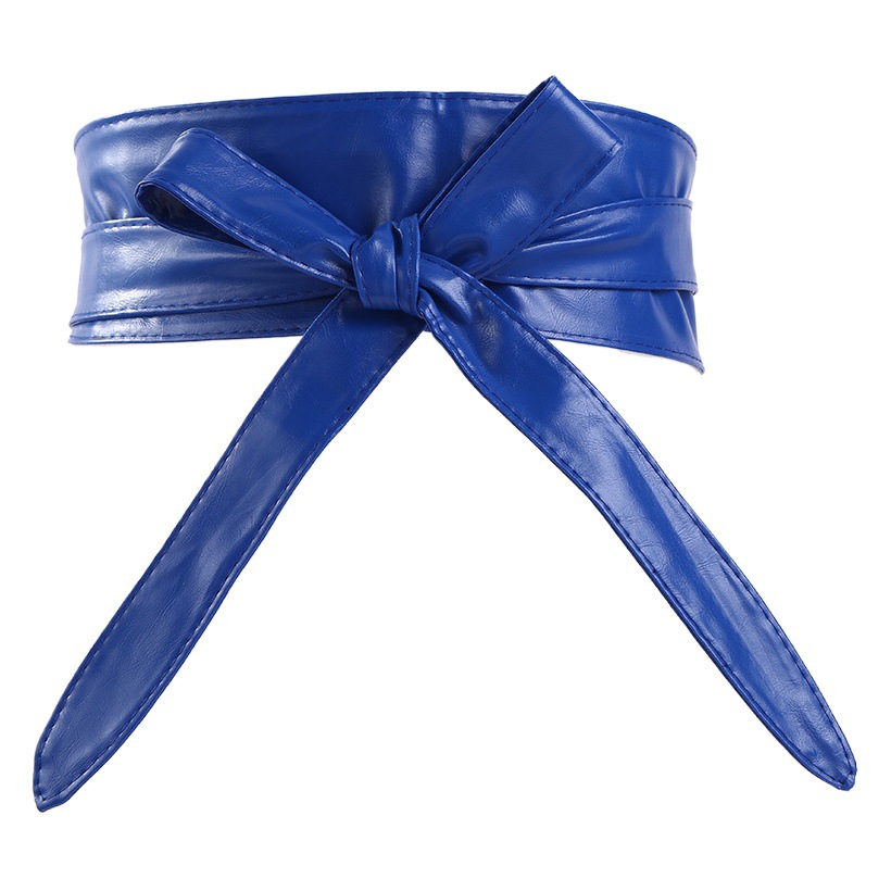 Estilo coreano de las mujeres simple cinturón de cuero cintura ajustable cinturón elástico Moda cinturón de abrigo