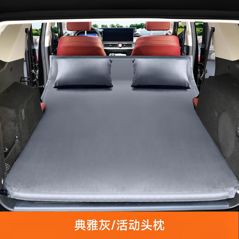 300/400/500 SUV Trunk | Tank Vehicle-mounted inflatable bed - for-tank-400-adjustable-pillow-elegant-grey-with-air-pump