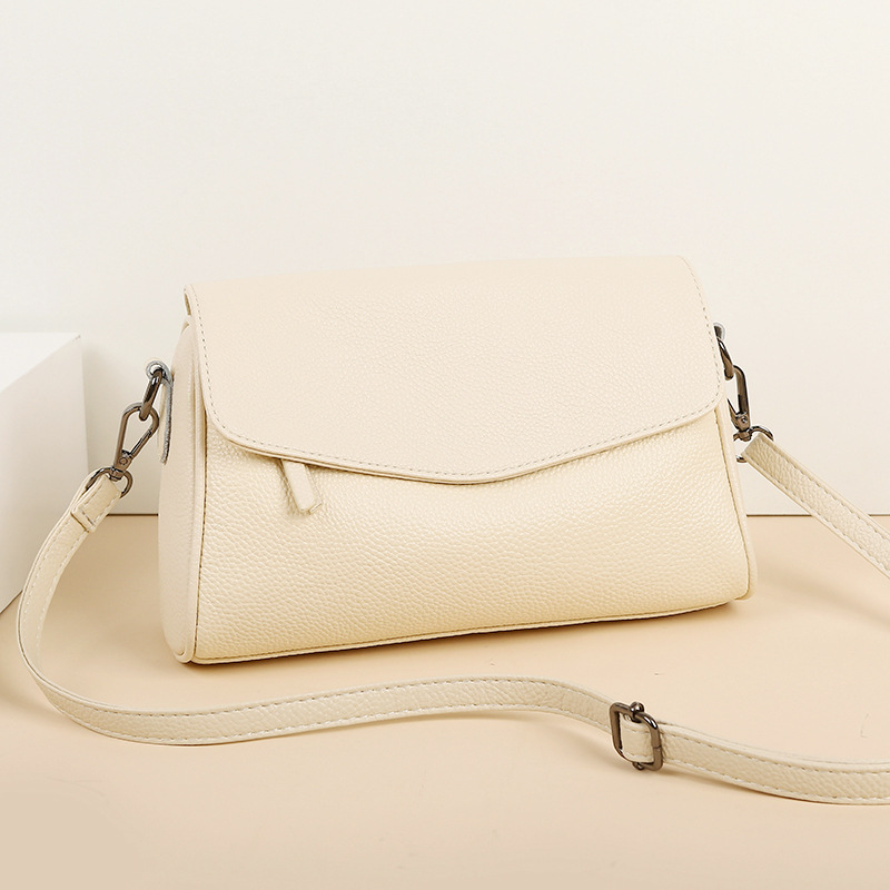 Top Grain Cowhide Small Square Bag For Women 2026 New Fashion Genuine Leather Mother's Bag Large Capacity Crossbody Shoulder Pillow Bag - Thumbnail 6