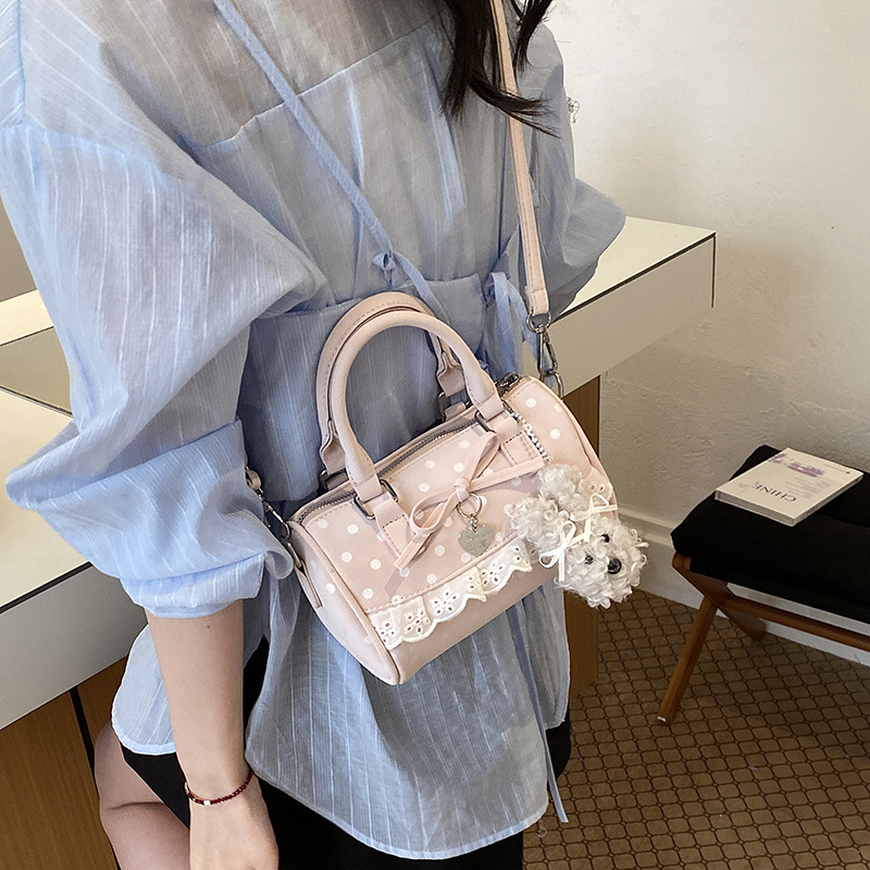 Bolsa de moda coreana para chicas 2026 nuevo encaje de alta belleza extranjera bolsas de almohada diarias mujeres image 3