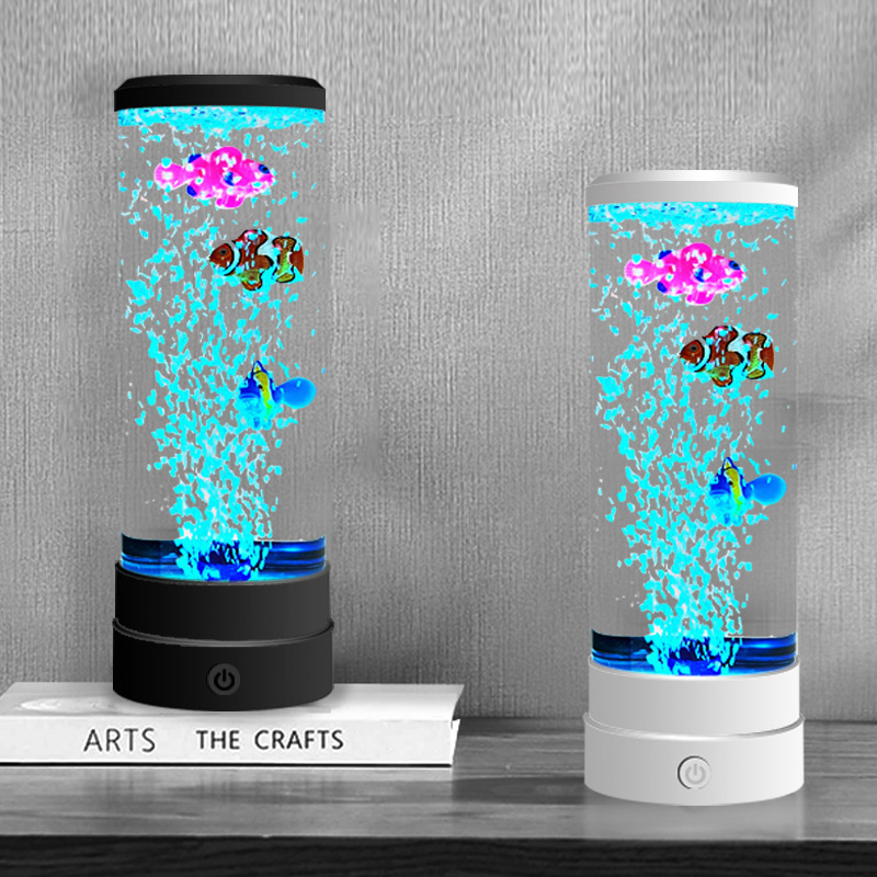 Colourful Led Bubble Fish Night Light For Bedroom Atmosphere_voghion.com