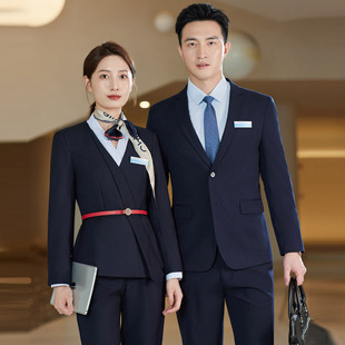 New China Mobile Business Hall Work Clothes Shirt Men's and Women's Suit suit Company Mobile Phone Store Staff Suit