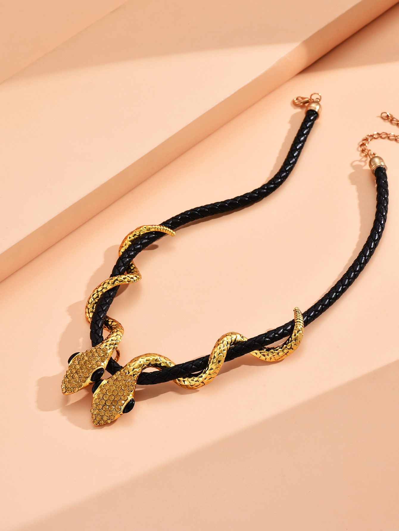 Fashion Snake Alloy Inlay Rhinestones Womenu0027S Necklace 1 Piece