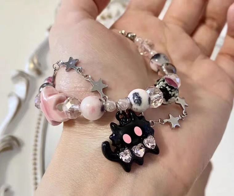 Alloy Material Cute Cartoon Character Star Cat Alloy Wholesale Bracelets
