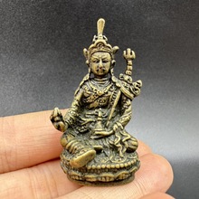 古玩铜器佛像密宗藏佛莲花生大仕大师大士随身摆件